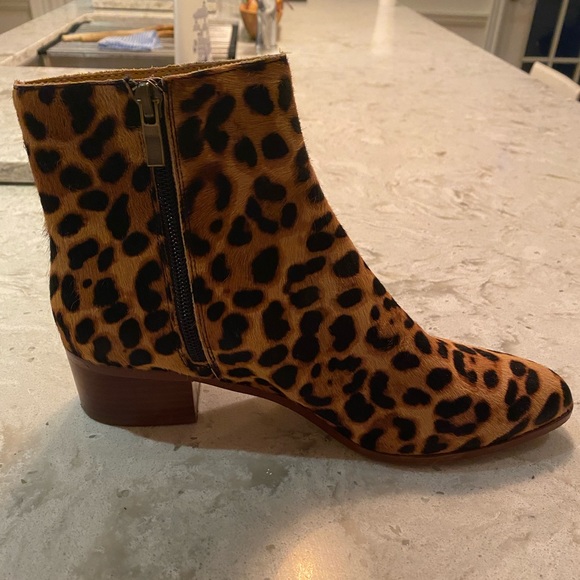 Leopard print J Crew Booties - Picture 2 of 4